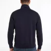 Gilet Manches Longues Zip Molleton  Bleu Fonce – Image 2