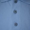 Polo Manches Courtes Pique Uni Bleu Clair – Image 2
