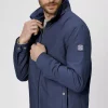 Grosse Piece Blouson Coton Droit Bleu Fonce – Image 3