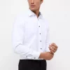 Chemise Manches Longues Ville Twill Uni Avec Oppo Blanc – Image 3