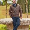 Grosse Piece Blouson Bombardier Acrylique Beige Fonce