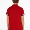 Polo Manches Courtes Broderie Manche Rouge Fonce – Image 3
