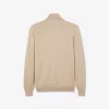 Pull Col Rond 111 Nid Abeille Beige Clair – Image 2