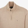 Pull Col Rond 111 Nid Abeille Beige Clair – Image 3