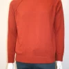 Pull Col Rond Laine & Cach Uni Orange Moyen – Image 2