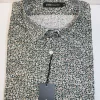 Chemise Manches Longues Ville Imprime Galets Modern Kaki Moyen