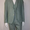 Costume 3 Pieces Toile Tilleul Las Bang Casino Vert Clair