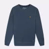 Pull Sweat  Molleton Rdc Uni Bleu Moyen