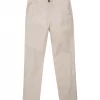Pantalon Sport Lin Coton Elastique Beige Clair
