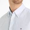 Chemise Manches Longues Sport Coton Lin Oppo Bleu Clair – Image 3