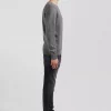 Pull Col Cheminee 111 Laine & Coton Gris Moyen – Image 3
