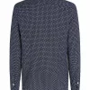 Chemise Manches Longues Sport Imprime Geometrique Bleu Fonce – Image 2