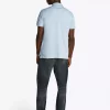 Polo Manches Courtes Regular Pique Uni Bleu Clair – Image 2