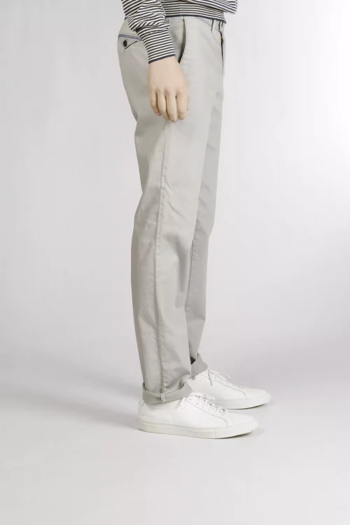 Pantalon Sport Broken Twill Lyocell Gris Moyen – Image 2