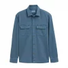 Grosse Piece Blouson Veste Peintre Coton 2pp Bleu Moyen