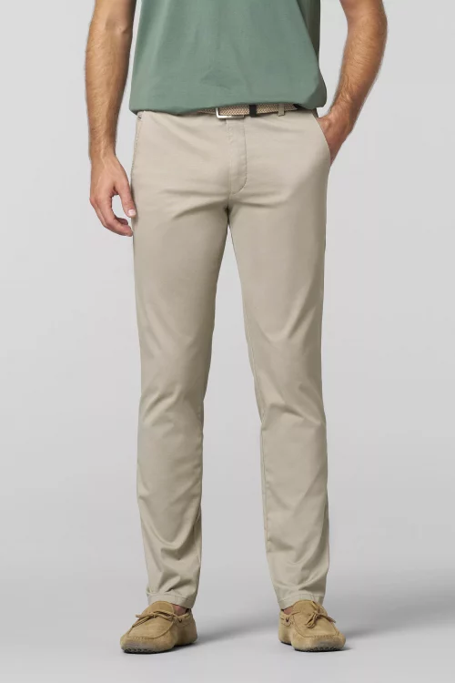 Pantalon Sport Imprime Diagonal Beige Clair