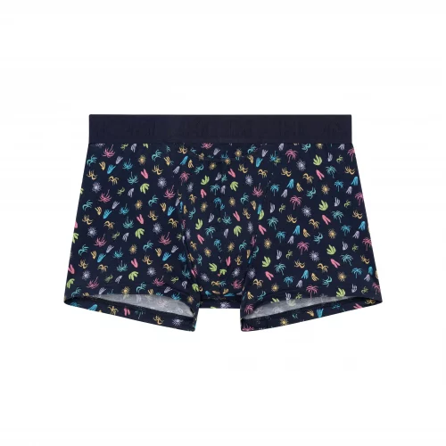 Accessoire Shorty Palmier Bleu Fonce