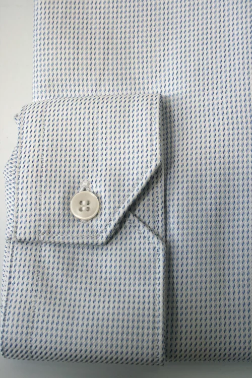 Chemise Manches Longues Ville Faux Uni Modern-2 Bleu Clair – Image 2