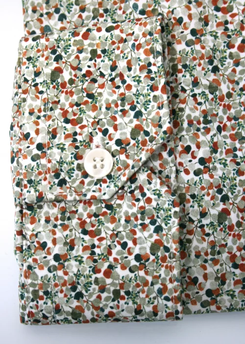 Chemise Manches Longues Ville Ballons Modern-2 Kaki Moyen – Image 2