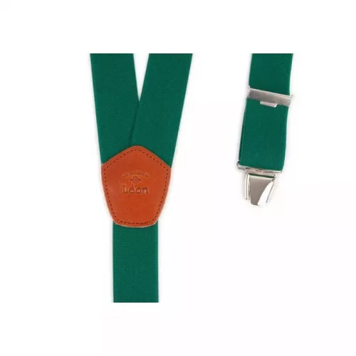 Accessoire Bretelles Unies Vert Fort Vert Moyen