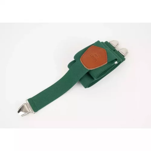 Accessoire Bretelles Unies Vert Fort Vert Moyen – Image 2