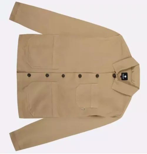 Veste Ville Veste Peintre Coton 2pp Beige Moyen