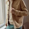 Veste Ville Veste Peintre Coton 2pp Beige Moyen – Image 2