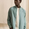 Chemise Manches Longues Sport Oxford Uni Vert Moyen – Image 2