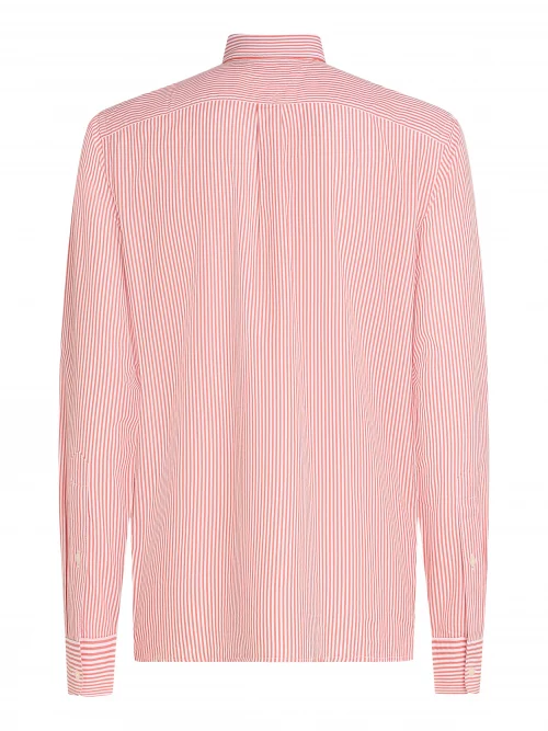 Chemise Manches Longues Sport Rayure Baton Orange Moyen – Image 2