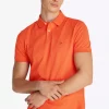 Polo Manches Courtes Regular Pique Uni Orange Moyen – Image 2