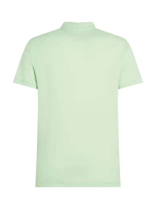 Polo Manches Courtes Regular Pique Uni Vert Clair – Image 4