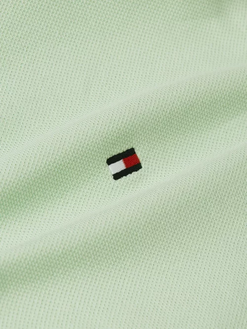 Polo Manches Courtes Regular Pique Uni Vert Clair – Image 5