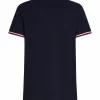 T-shirt Manches Courtes Bracelets Contraste Bleu Fonce – Image 2