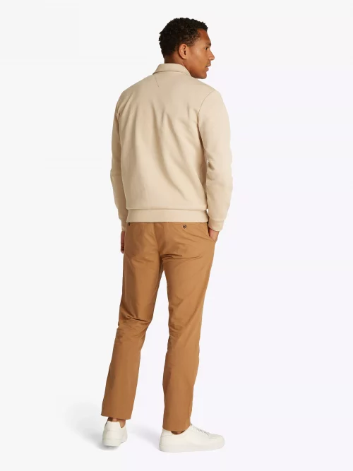 Gilet Manches Longues Molleton Zip Beige Clair – Image 2