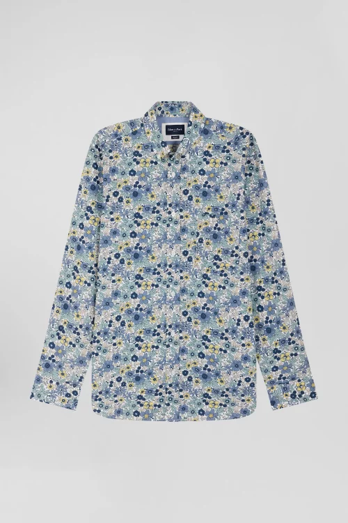 Chemise Manches Longues Sport Fleurs Multico Jaune Moyen