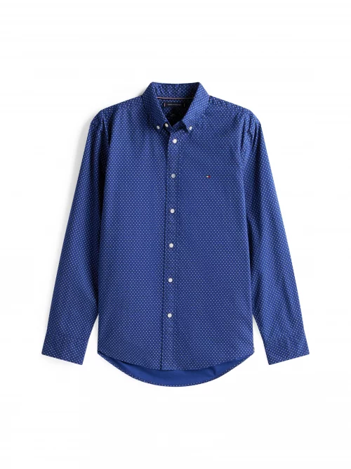 Chemise Manches Longues Sport Imprime Etoiles Bleu Moyen – Image 4