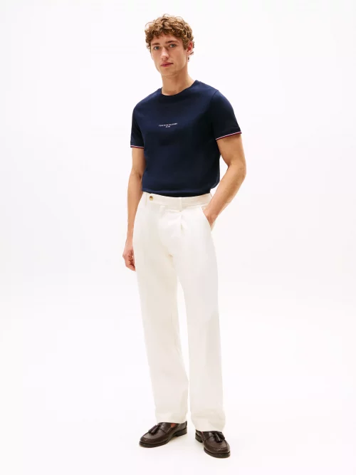 T-shirt Manches Courtes Gomme Tommy Bleu Fonce – Image 4