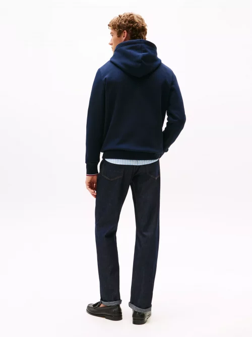 Pull Sweat  Capuche Petit Logo Bleu Fonce – Image 2