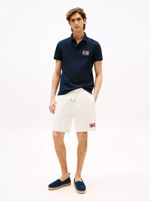 Polo Manches Courtes Drapeau Usa Bleu Fonce – Image 3