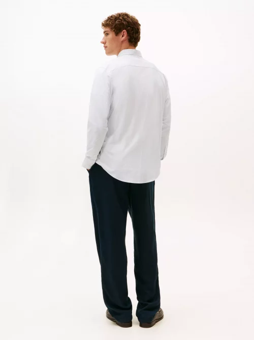 Chemise Manches Longues Sport Performance 2 Traits Blanc – Image 2