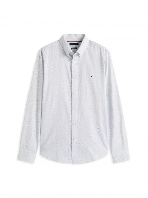 Chemise Manches Longues Sport Performance 2 Traits Blanc – Image 3