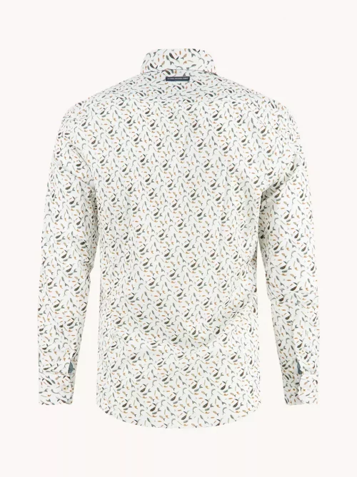 Chemise Manches Longues Sport Poisson Kaki Moyen – Image 2