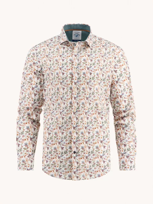 Chemise Manches Longues Sport Faisan Beige Moyen