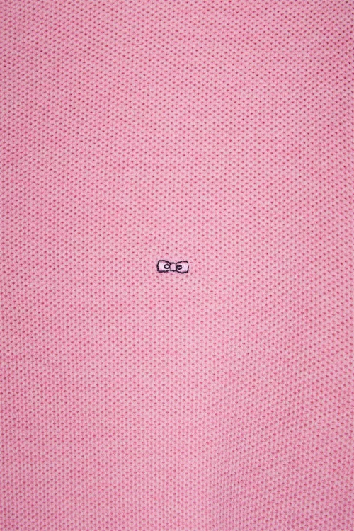 Pull Col Cheminee Nid Abeille Rose Moyen – Image 2