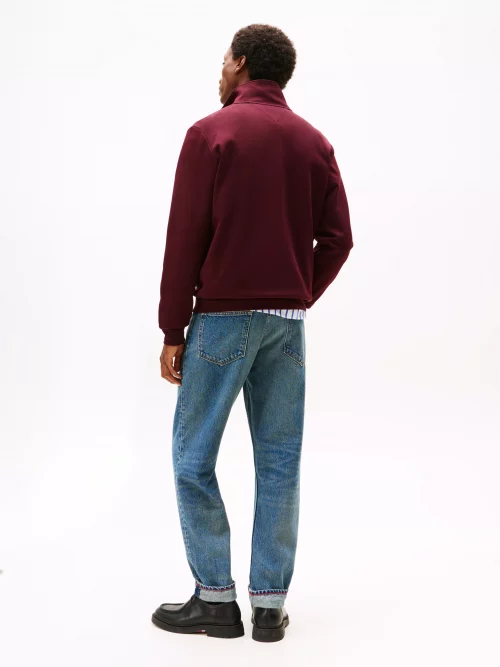 Pull Col Cheminee Tech 1/2 Zip Rouge Fonce – Image 2