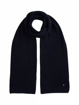 Accessoire Echarpe Coton Cash Tricot Bleu Fonce
