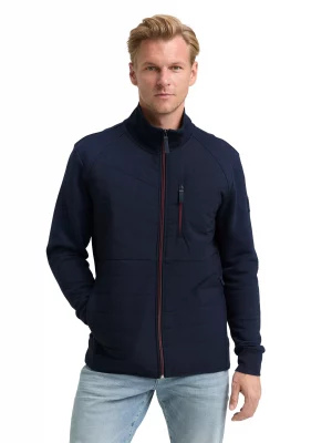 Gilet Manches Longues Bi Matiere Bleu Fonce