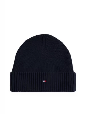 Accessoire Bonnet Coton Cash Tricot Bleu Fonce