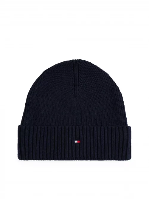 Accessoire Bonnet Coton Cash Tricot Bleu Fonce