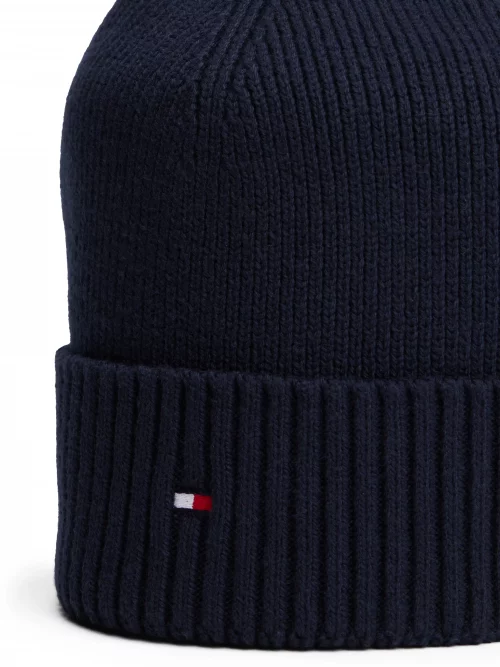 Accessoire Bonnet Coton Cash Tricot Bleu Fonce – Image 2